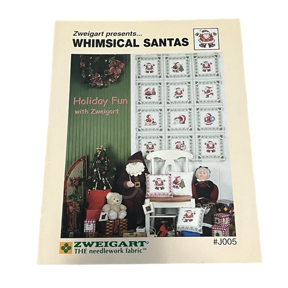 Whimsical Santa needle work pattern book